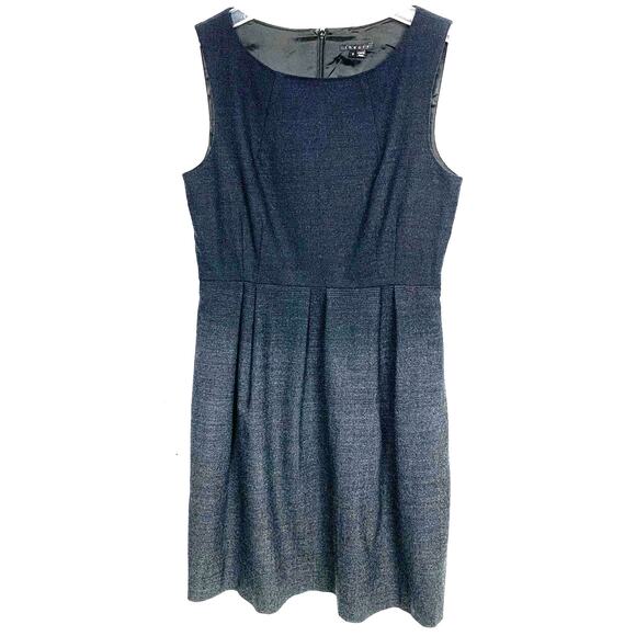 Theory Blainey NP Ascend Wool Ombre Dress Sleeveless Black Gray Stretch Size 8 - Picture 1 of 10